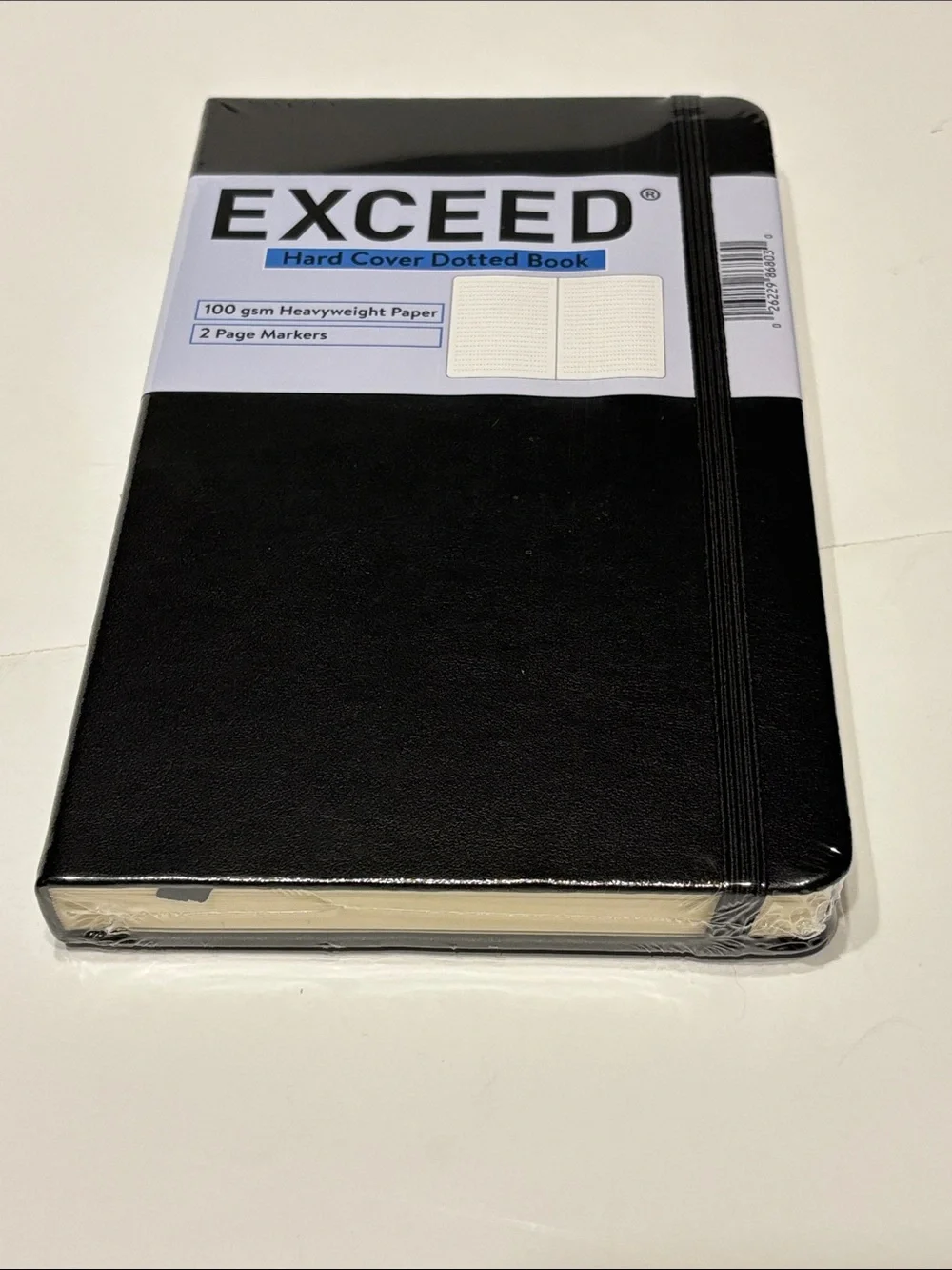Exceed Black Hard Cover Dotted Notebook Journal